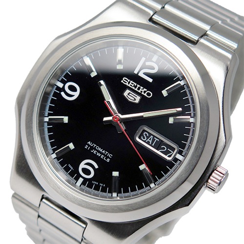 【送料無料】セイコー SEIKO セイコー 5 SEIKO5 自動巻き メンズ 腕時計 SNKK59K1 ブラック - メンズブランドショップ