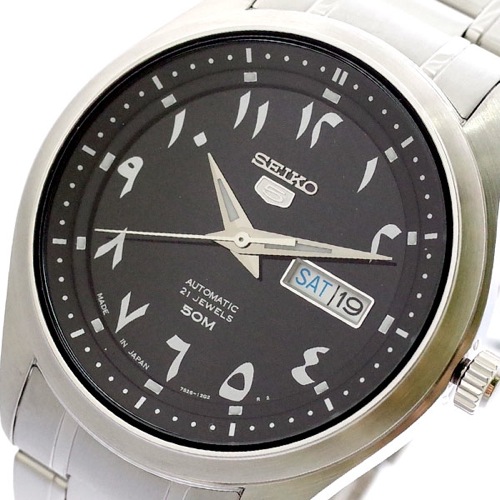 セイコー SEIKO 腕時計 メンズ SNKP21J1 セイコー5 SEIKO5 自動巻き ブラック シルバー