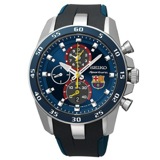 セイコー アラーム クロノ FCバルセロナコラボモデル メンズ 腕時計 SPC089P2 ブルー