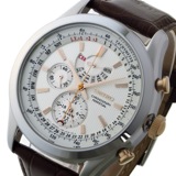 セイコー クロノ クオーツ メンズ 腕時計 SPC129P1 ホワイト
