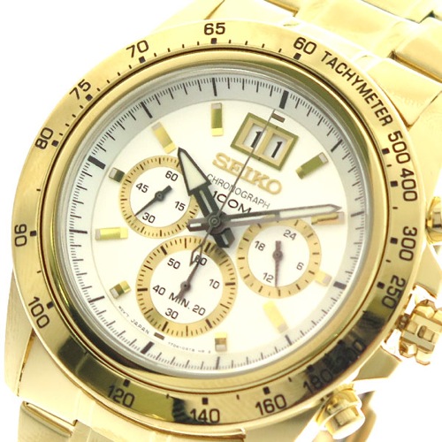 セイコー SEIKO 腕時計 メンズ SPC244P1 クォーツ ホワイト ゴールド