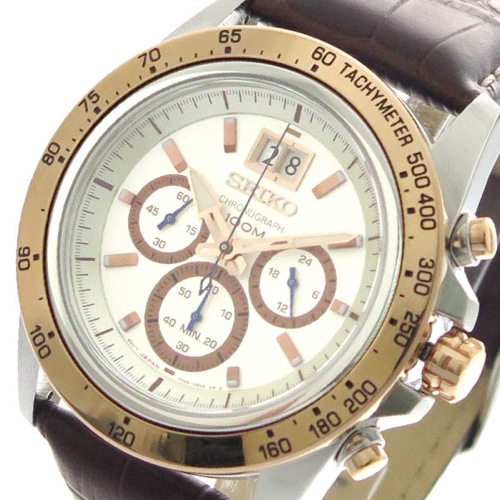 セイコー SEIKO 腕時計 メンズ SPC246P1 クォーツ ホワイト ブラウン