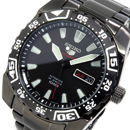 セイコー SEIKO 自動巻き メンズ 腕時計 SRP169J1 ブラック