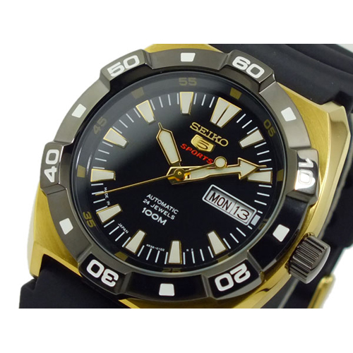 セイコー ファイブ 5 スポーツ SPORTS 自動巻き メンズ 腕時計 SRP288J1 ブラック