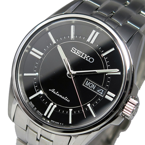 セイコー SEIKO プレサージュ 自動巻き メンズ 腕時計 SRP403J1 ブラック