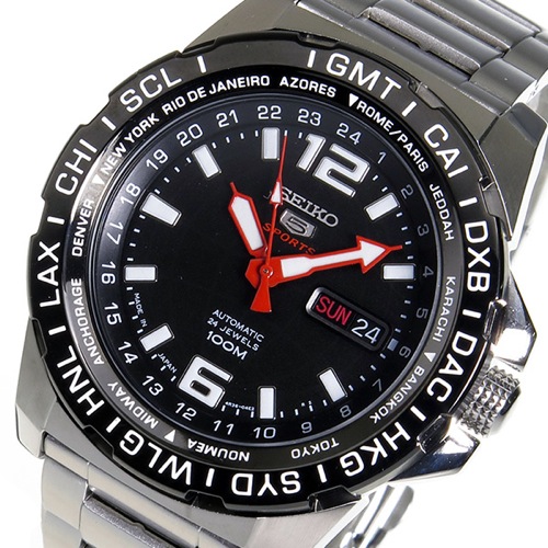 セイコー 5 スポーツ 自動巻き メンズ 腕時計 SRP685J1 ブラック