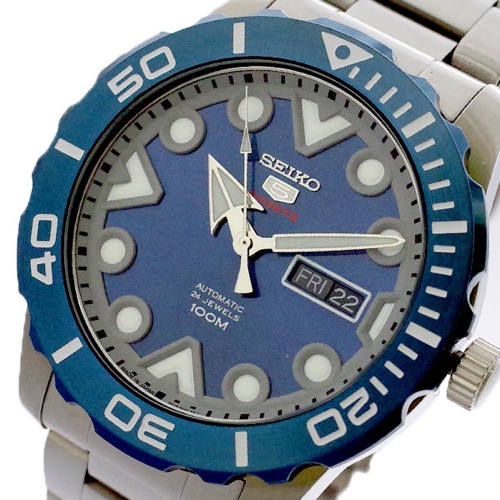 セイコー SEIKO 腕時計 メンズ SRPA09J1 セイコー5 SEIKO5 スポーツ SPORTS 自動巻き ブルー シルバー