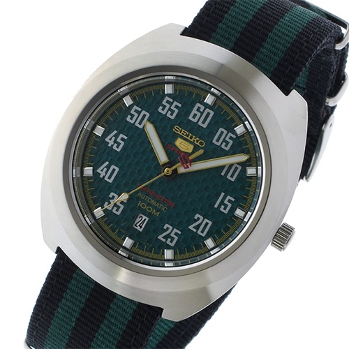 セイコー セイコー5 スポーツ 自動巻き メンズ 腕時計 SRPA89K1 グリーン/ブラック