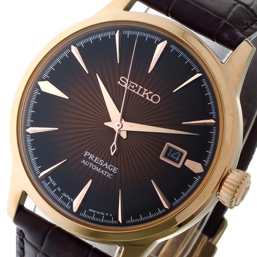セイコー SEIKO プレサージュ PRESAGE 自動巻き メンズ 腕時計 SRPB46J1 ブラウン/ピンクゴールド