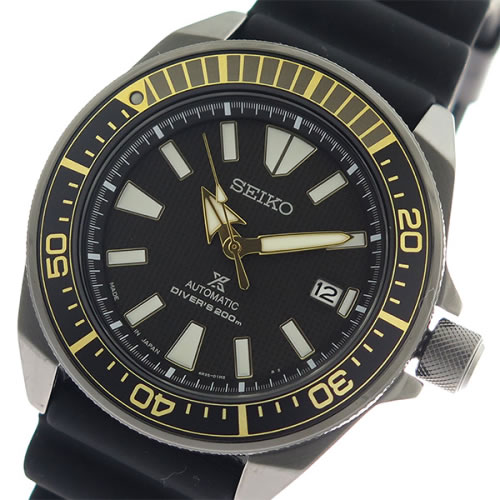 セイコー 自動巻き メンズ 腕時計 SRPB55J1 ブラック/シルバー