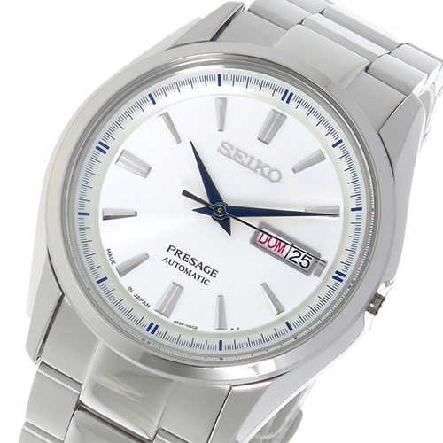 セイコー プレサージュ自動巻き メンズ 腕時計 SRPB69J1 ホワイト