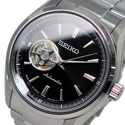 セイコー SEIKO プレサージュ 自動巻き メンズ 腕時計 SSA257J1 ブラック