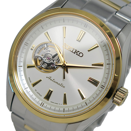 セイコー SEIKO プレサージュ 自動巻き メンズ 腕時計 SSA258J1 ホワイト