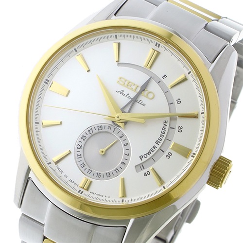 セイコー SEIKO プレサージュ PRESAGE 自動巻き メンズ 腕時計 SSA306J1 ホワイト