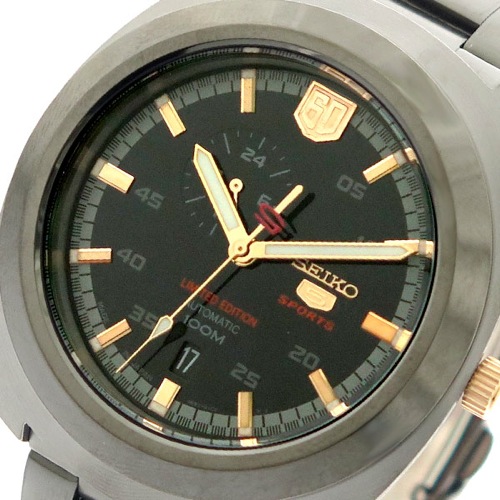 セイコー SEIKO 腕時計 メンズ SSA315J1 セイコー5 SEIKO5 スポーツ SPORTS 自動巻き ブラック