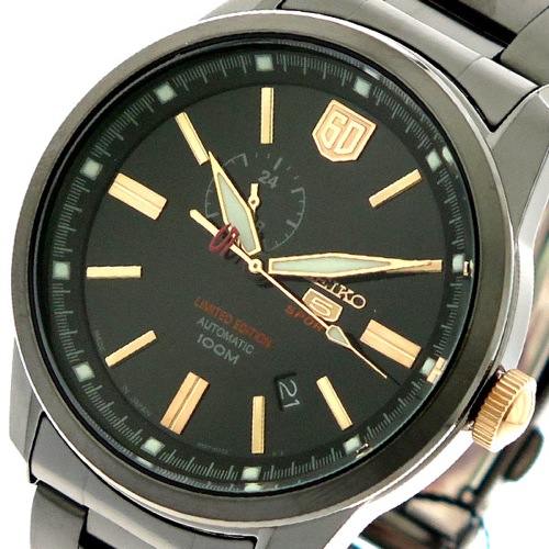 セイコー SEIKO 腕時計 メンズ SSA317J1 セイコー5 SEIKO5 スポーツ SPORTS 自動巻き ブラック