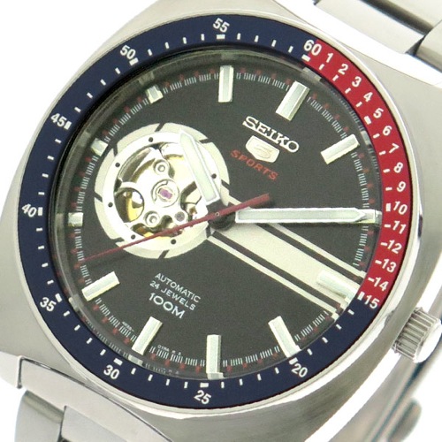 セイコー SEIKO 腕時計 メンズ SSA329K1 セイコー5 SEIKO5 スポーツ SPORTS 自動巻き ブラック シルバー