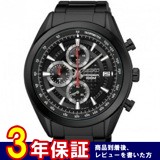 セイコー SEIKO クロノ クオーツ メンズ 腕時計 SSB179P1 ブラック