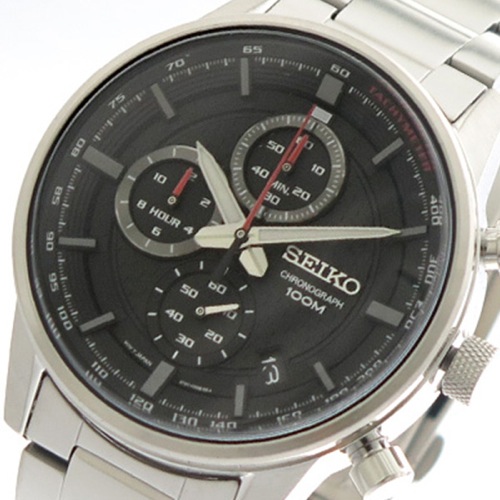 セイコー SEIKO 腕時計 メンズ SSB313P1 クォーツ ブラック シルバー