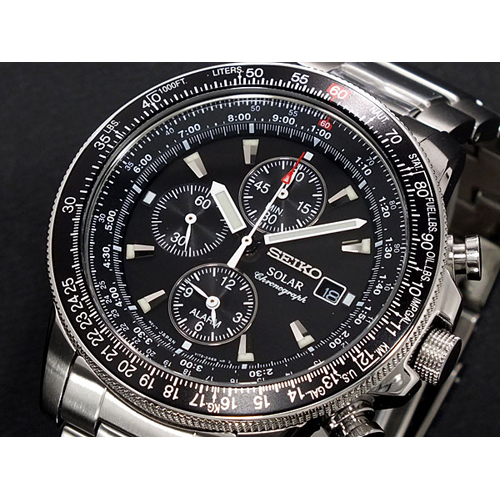 【送料無料】スーツに合う腕時計！セイコー SEIKO クロノグラフ アラーム 腕時計 SSC009P1 - メンズブランドショップ グラッグ