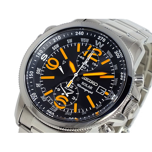 セイコー SEIKO SOLAR クロノグラフ 腕時計 SSC077P1