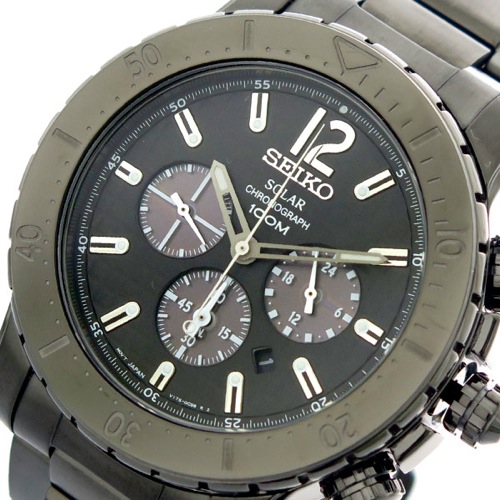 セイコー SEIKO 腕時計 メンズ SSC225P1 クォーツ ブラック