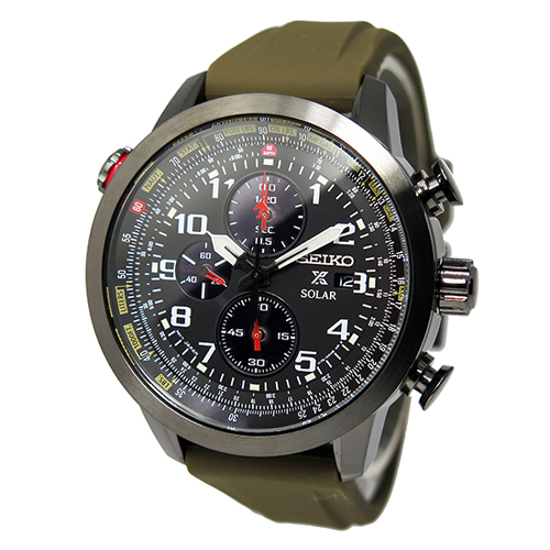 セイコー SEIKO ソーラー クロノグラフ メンズ腕時計 SSC433 - メンズ