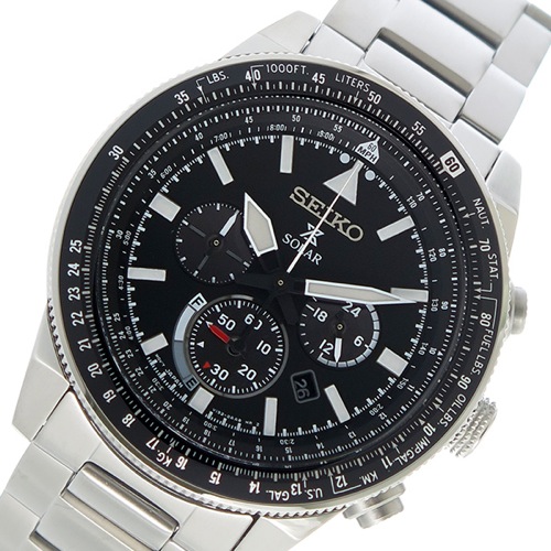 セイコー プロスペックスソーラー メンズ 腕時計 SSC607P1 ブラック