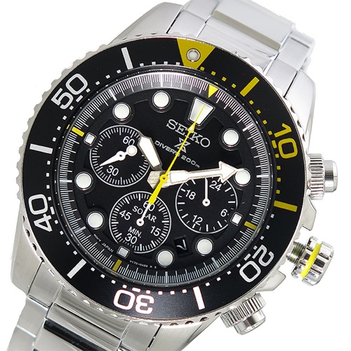 セイコー プロスペックスクオーツ メンズ 腕時計 SSC613P1 ブラック
