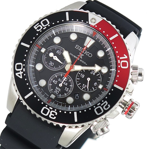 セイコー プロスペックスクオーツ メンズ 腕時計 SSC617P1 ブラック