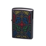 ジッポ ZIPPO オイルライター セントステンドグラス メンズ STG-B ブラック