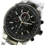 オリエント クロノ クオーツ メンズ 腕時計 STT0J002B0 ブラック