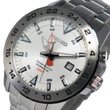 セイコー スポーチュラ キネティック クオーツ メンズ 腕時計 SUN025P1 ホワイト