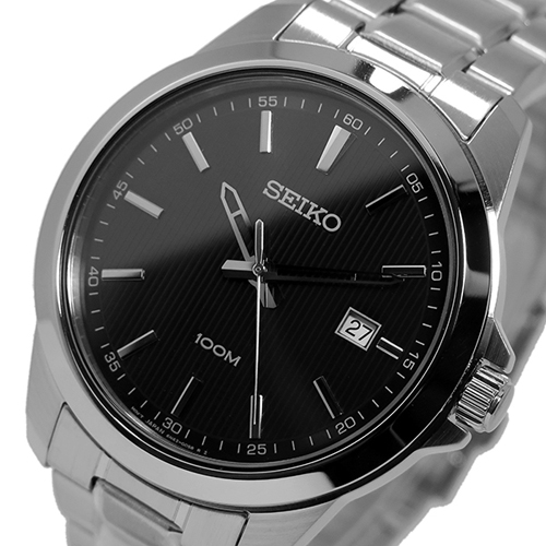 セイコー SEIKO クオーツ メンズ 腕時計 SUR155P1 ブラック