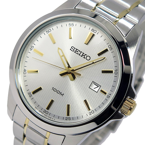 【送料無料】セイコー SEIKO クオーツ メンズ 腕時計 SUR157P1 シルバー/ゴールド - メンズブランドショップ グラッグ