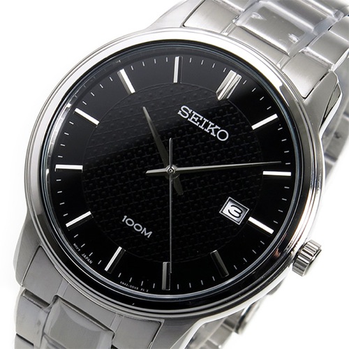 セイコー SEIKO クオーツ メンズ 腕時計 SUR195P1 ブラック