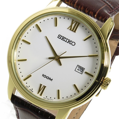 セイコー SEIKO クオーツ メンズ 腕時計 SUR202P1 ホワイト