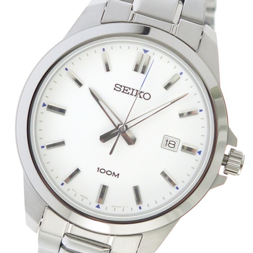 セイコー クオーツ メンズ 腕時計 SUR241P1 ホワイト