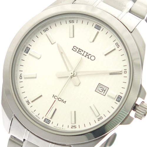 セイコー SEIKO 腕時計 メンズ SUR273P1 クォーツ ホワイト シルバー