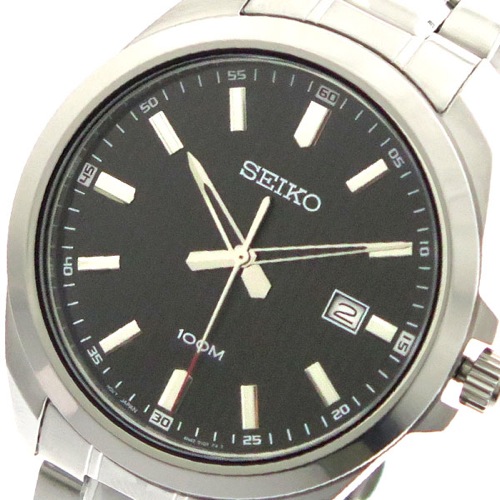 セイコー SEIKO 腕時計 メンズ SUR277P1 クォーツ ブラック シルバー
