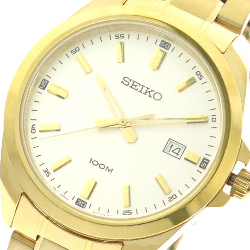 セイコー SEIKO 腕時計 メンズ SUR280P1 クォーツ ホワイト ゴールド