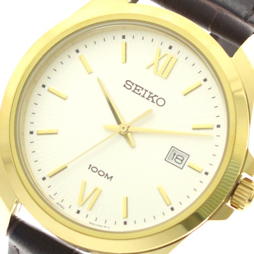 セイコー SEIKO 腕時計 メンズ SUR284P1 クォーツ シルバー ダークブラウン