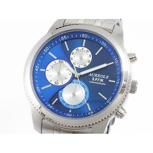 オレオール AUREOLE　メンズ クロノグラフ 腕時計 SW-575M-6