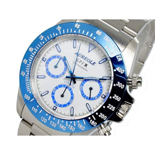 オレオール AUREOLE クオーツ メンズ クロノグラフ 腕時計 SW-581M-4