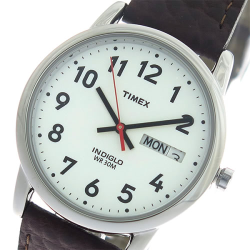 タイメックス イージーリーダー クオーツ ユニセックス 腕時計 T20041 ホワイト/ブラウン