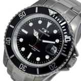 テクノス TECHNOS クオーツ メンズ 腕時計 T4323IB ブラック/ブラック