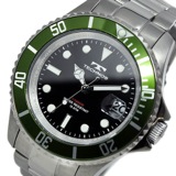 テクノス TECHNOS クオーツ メンズ 腕時計 T4323IM ブラック/グリーン