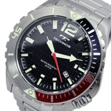 テクノス TECHNOS クオーツ メンズ 腕時計 T4390SR ブラック