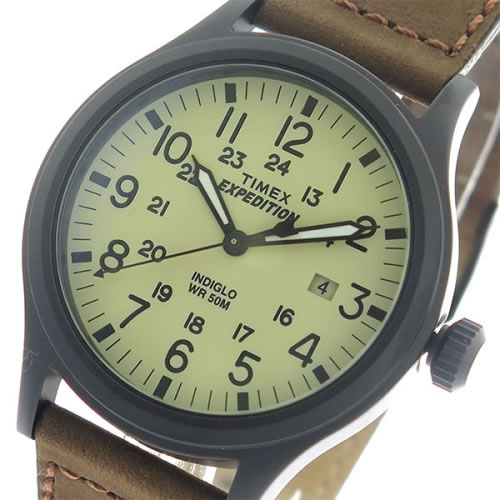 タイメックス Expedition クオーツ メンズ 腕時計 T49963 アイボリー/ブラウン