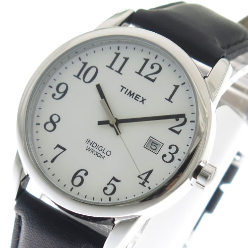 タイメックス インディグロ クオーツ メンズ 腕時計 TW2P75600 ホワイト/ブラック